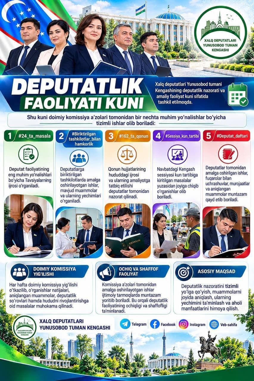 DEPUTATLIK FAOLIYATI KUNI