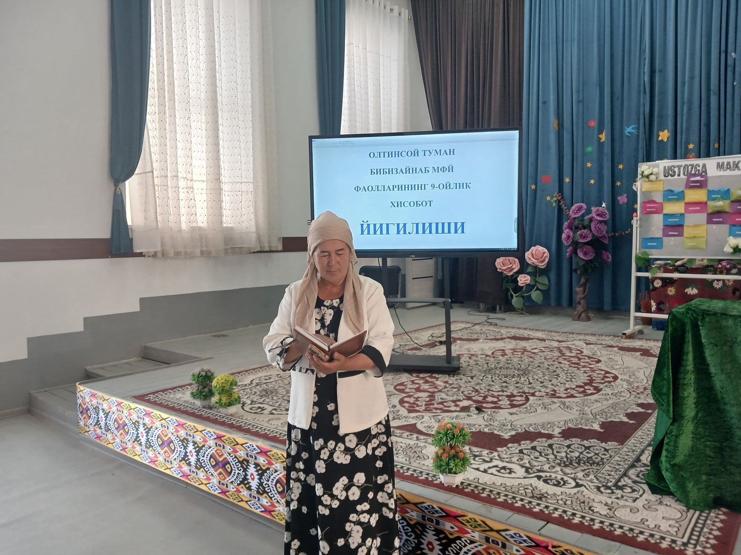 📌 DEPUTAT MAHALLA YETTILIGI HISOBOTINI ESHITDI VA SAYLOVCHILAR BILAN UCHRASHUV O‘TKAZDI
