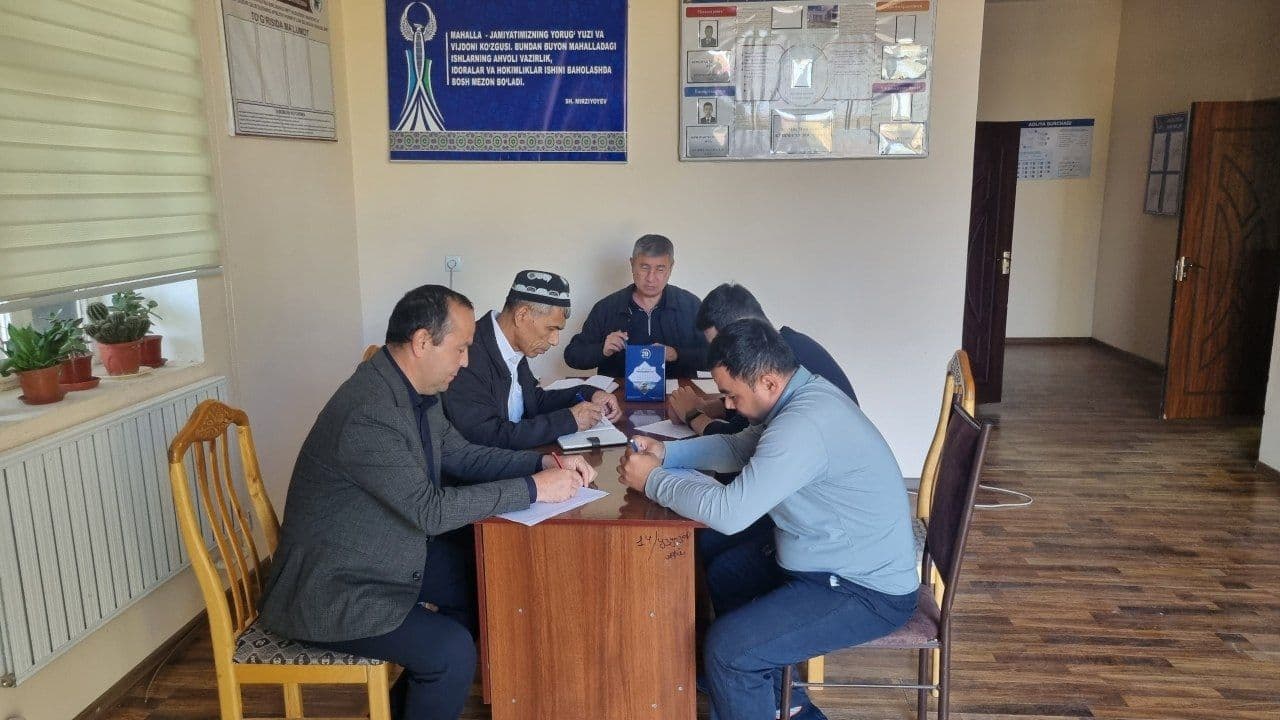 MAHALLA YETTILIGINING FUQAROLAR BILAN MULOQOTI O‘RGANILDI